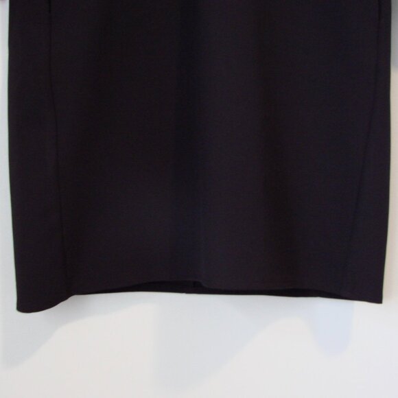 Badgley Mischka Black Dress LBD Grommet Embellished Shift Bell Sleeve Size 4 - Picture 9 of 13